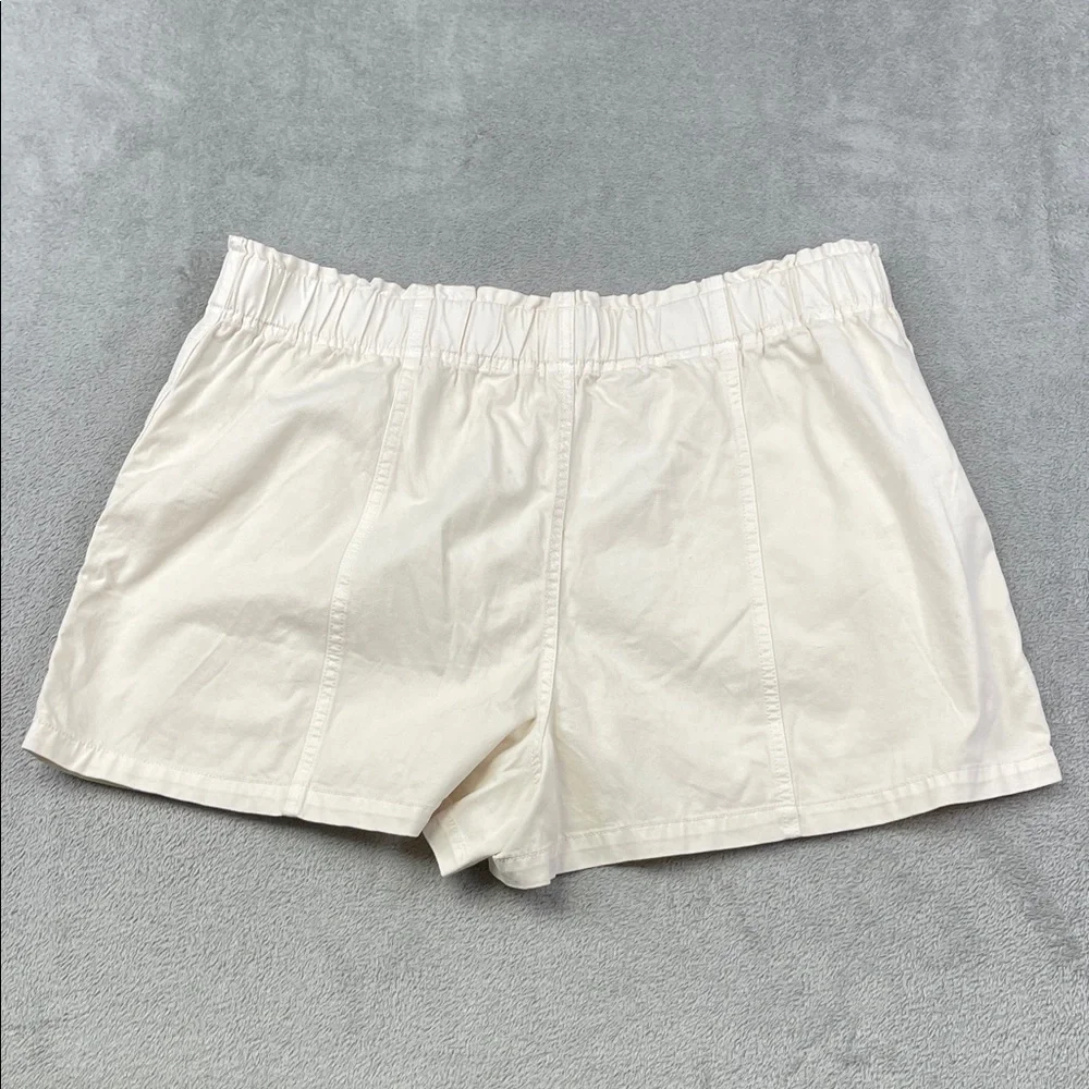 NEW Madewell 33 High Waist White Cream‎ Paperbag Shorts